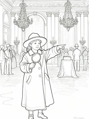 Impressionist Painting - B&W