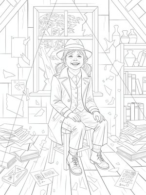 Cubist Painting - B&W