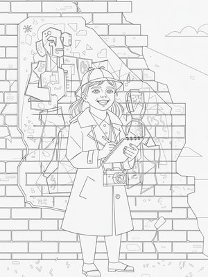 Cubist Painting - B&W