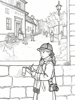 Impressionist Painting - B&W