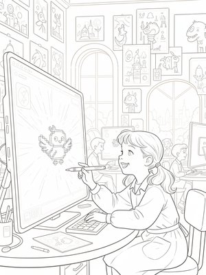 Vintage Storybook - B&W