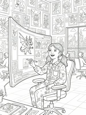 Classic Coloring Book - B&W