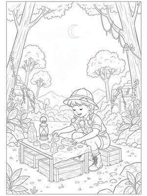 Vintage Storybook - B&W