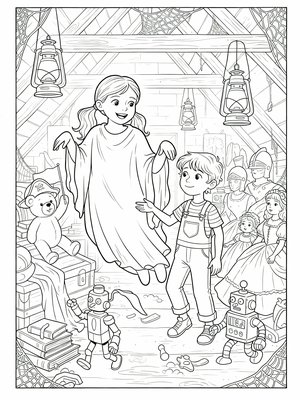 Classic Coloring Book - B&W