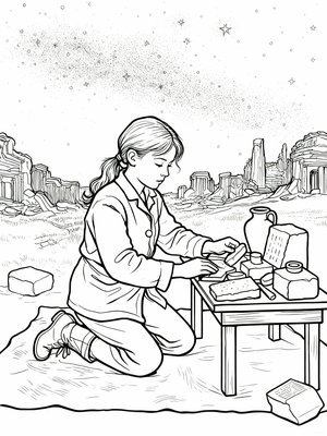 Impressionist Painting - B&W