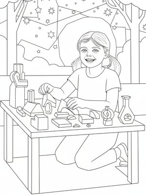 Cubist Painting - B&W