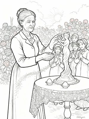 Impressionist Painting - B&W