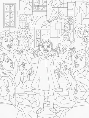 Cubist Painting - B&W