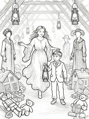 Impressionist Painting - B&W