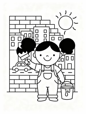 Preschool Simple - B&W