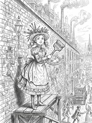 Victorian Illustration - B&W