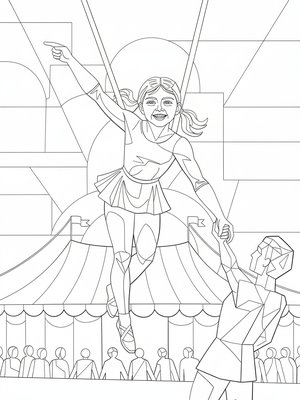 Cubist Painting - B&W