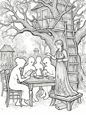 Impressionist Painting - B&W