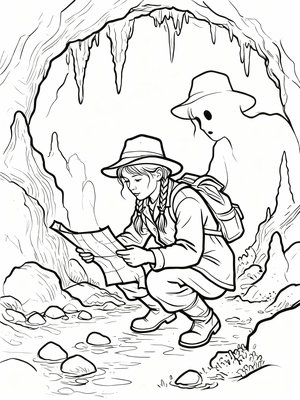 Impressionist Painting - B&W