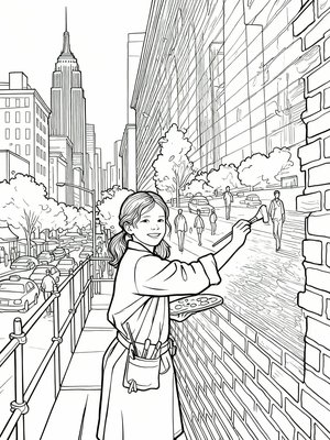 Impressionist Painting - B&W