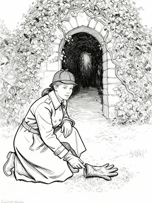 Impressionist Painting - B&W