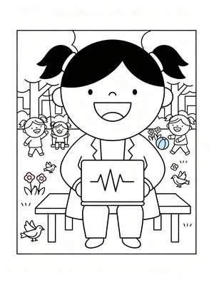 Preschool Simple - B&W