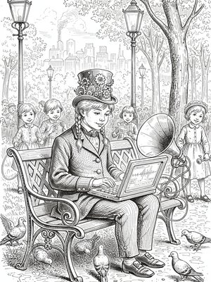 Victorian Illustration - B&W