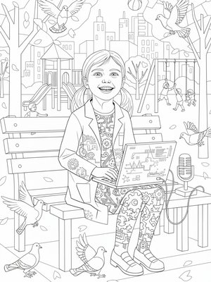 Cubist Painting - B&W