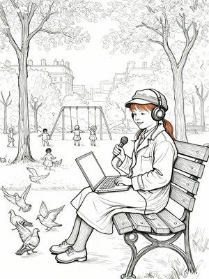 Impressionist Painting - B&W