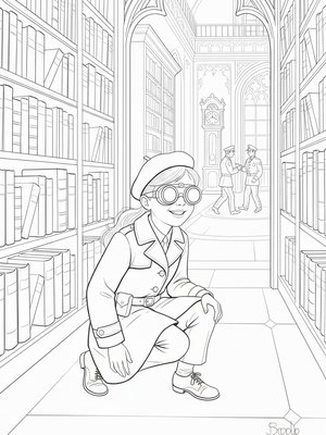 Vintage Storybook - B&W