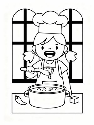 Preschool Simple - B&W