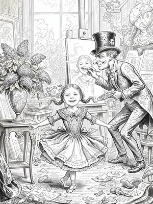 Victorian Illustration - B&W