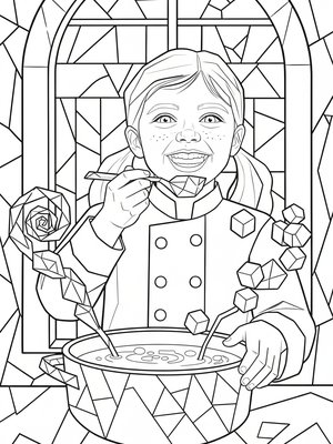 Cubist Painting - B&W