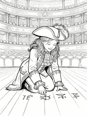 Impressionist Painting - B&W