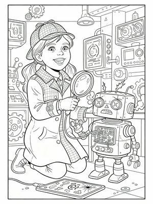 Classic Coloring Book - B&W