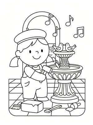 Preschool Simple - B&W