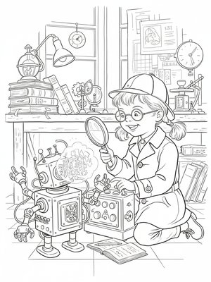 Vintage Storybook - B&W