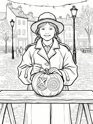 Impressionist Painting - B&W