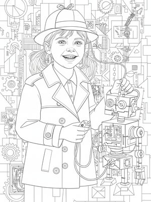 Cubist Painting - B&W