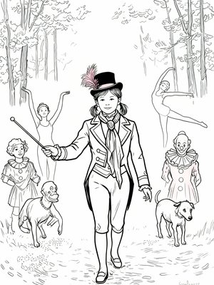 Impressionist Painting - B&W