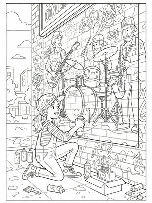 Classic Coloring Book - B&W