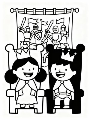 Preschool Simple - B&W