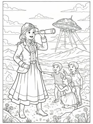 Classic Coloring Book - B&W