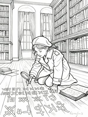 Impressionist Painting - B&W