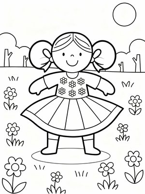 Preschool Simple - B&W