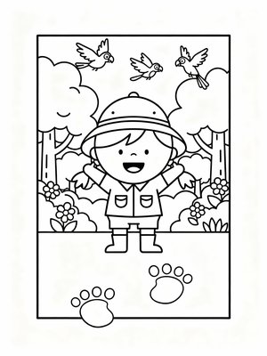 Preschool Simple - B&W
