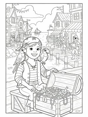 Classic Coloring Book - B&W