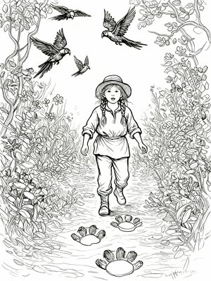 Impressionist Painting - B&W