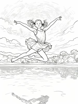 Impressionist Painting - B&W