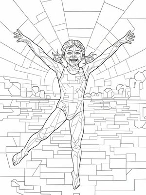 Cubist Painting - B&W