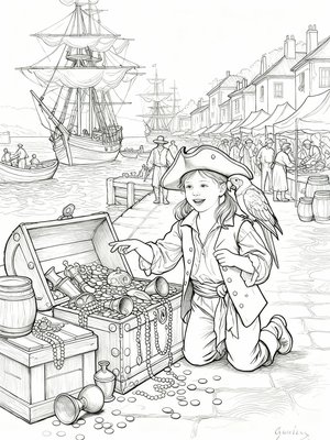 Impressionist Painting - B&W