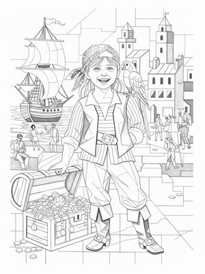 Cubist Painting - B&W