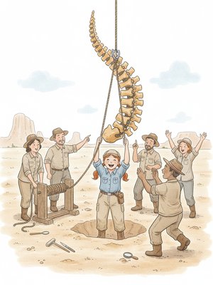 T-Rex Fossil Excavation