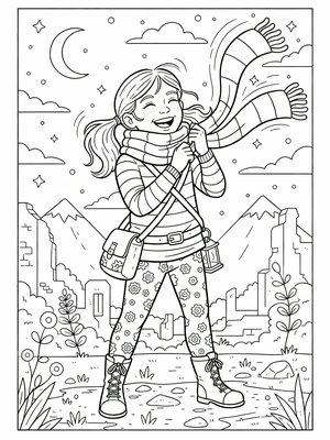 Classic Coloring Book - B&W