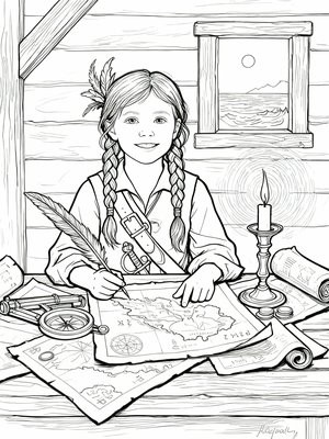 Impressionist Painting - B&W